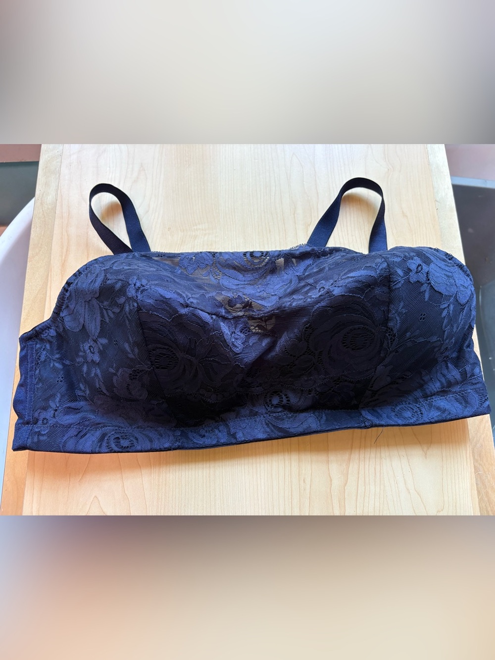 Comfort Choice Blue Lace Cupped Bra 44C
